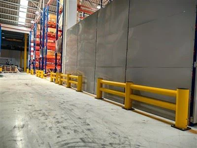 Kunststof railbarrières met ronde buizen